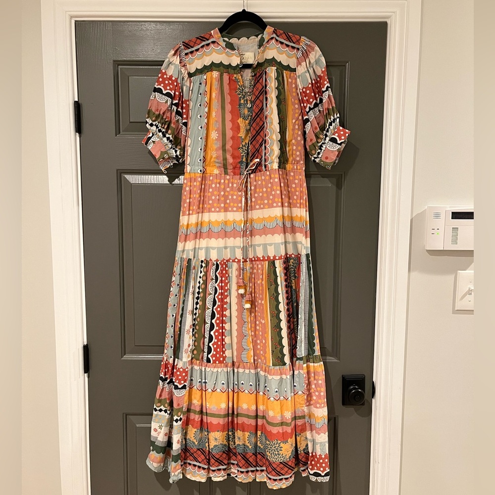 Carolina K Tarahumara Patchwork Maxi Dress size XS - Picture 3 of 8